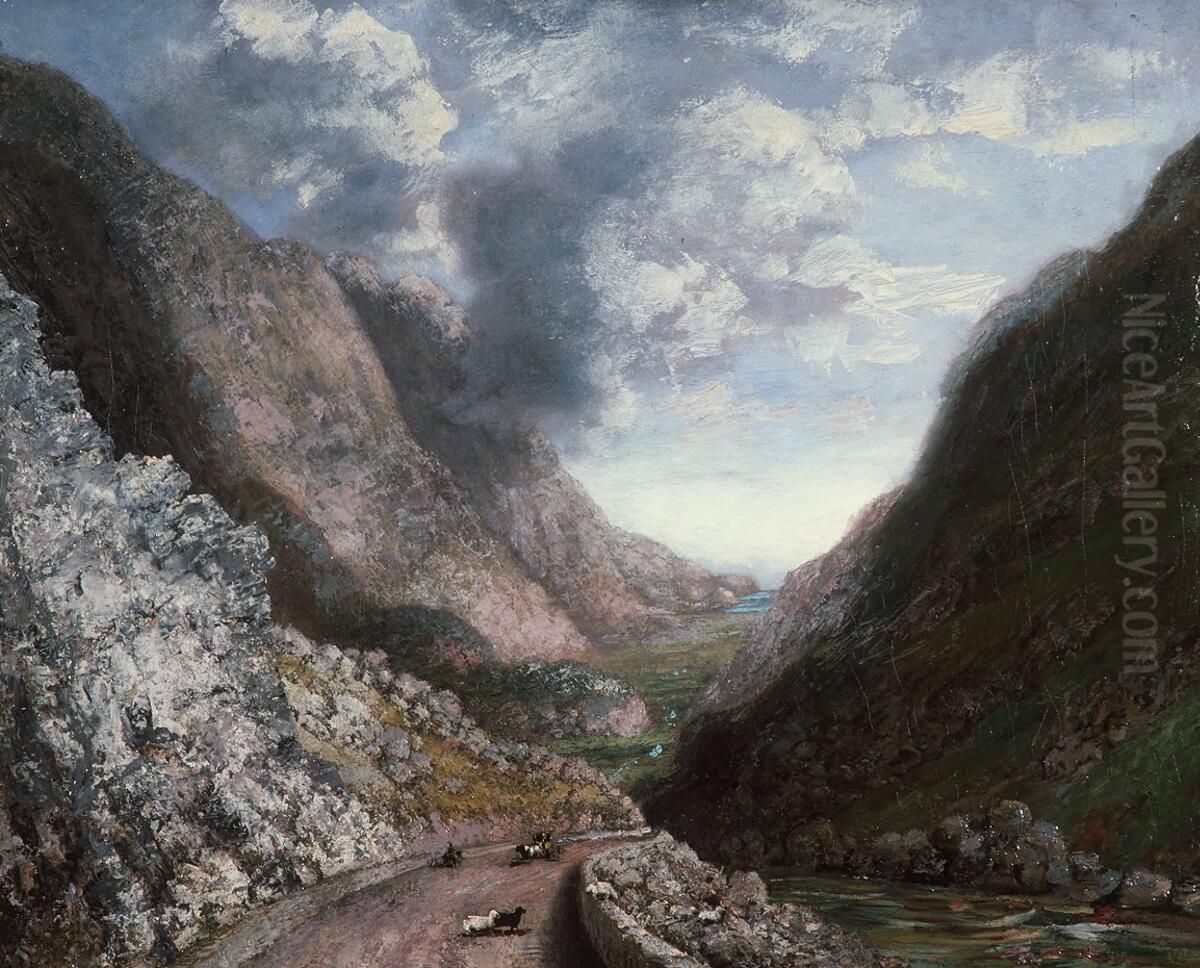 Pass of Llanberis Oil Painting by Hugh Hughes