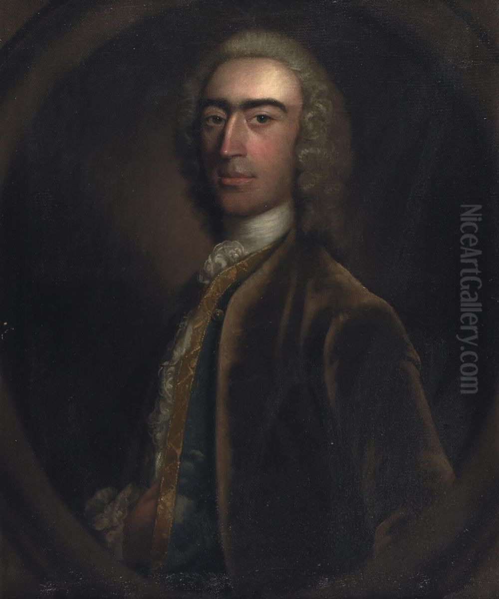 Samuel Hughes of Llwyn-y-Brain Oil Painting by Hans Hysing