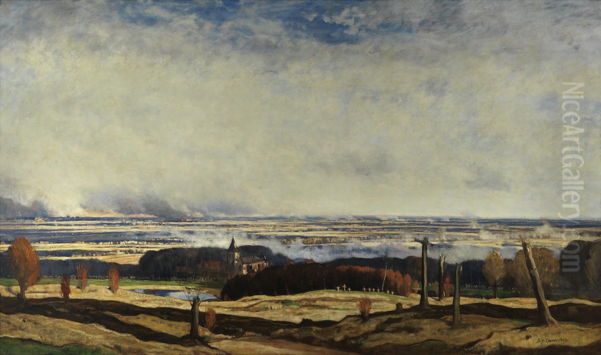 Flanders from Kemmel Oil Painting by David Young Cameron