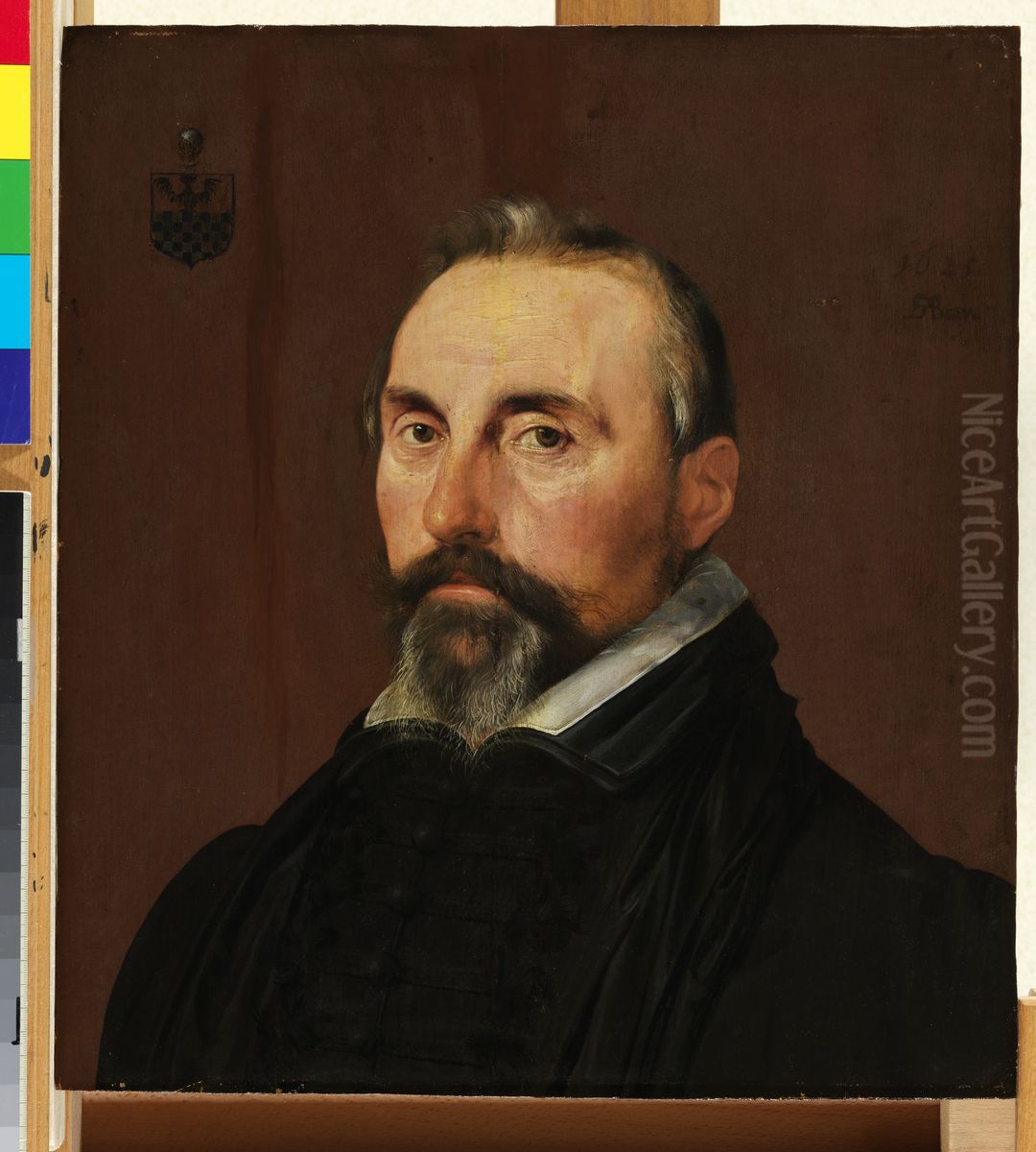 Portret van Melchior Moretus Oil Painting by Salomon de Bray