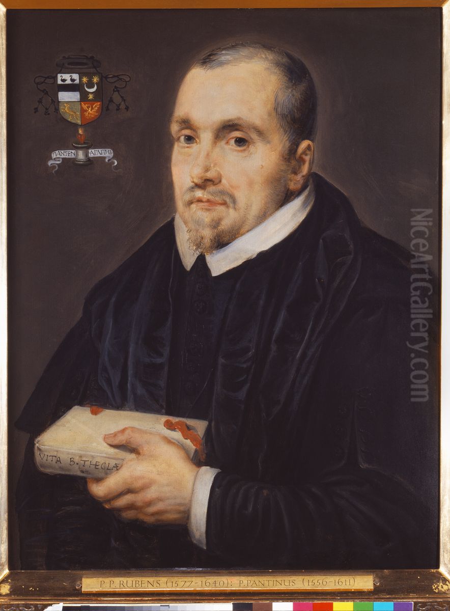 Portret van Petrus Pantinus Oil Painting by (studio of) Rubens, Peter Paul
