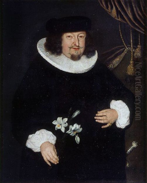 Portrait of Hans Conrad Lavater Oil Painting by Conrad Meyer