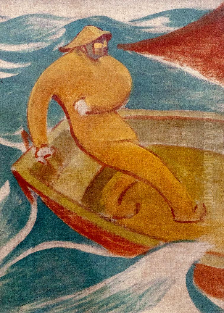 Le pecheur Oil Painting by Henri Gabriel Ibels