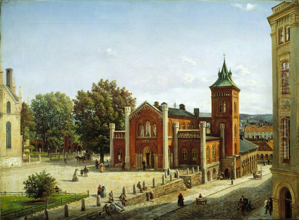 Brannvakten Oil Painting by Wilhelm von Hanno