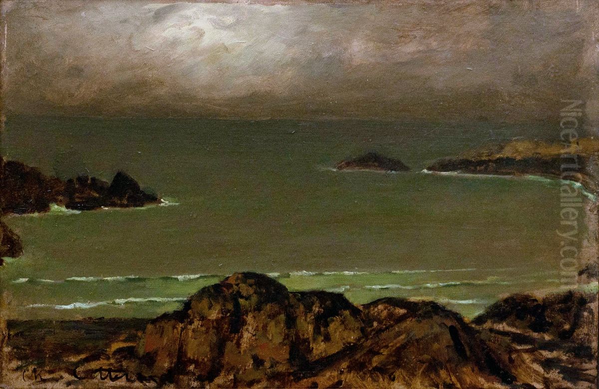 Fog at Belle Isle Oil Painting by Charles Cottet