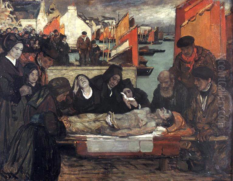 Les victimes de la mer Oil Painting by Charles Cottet