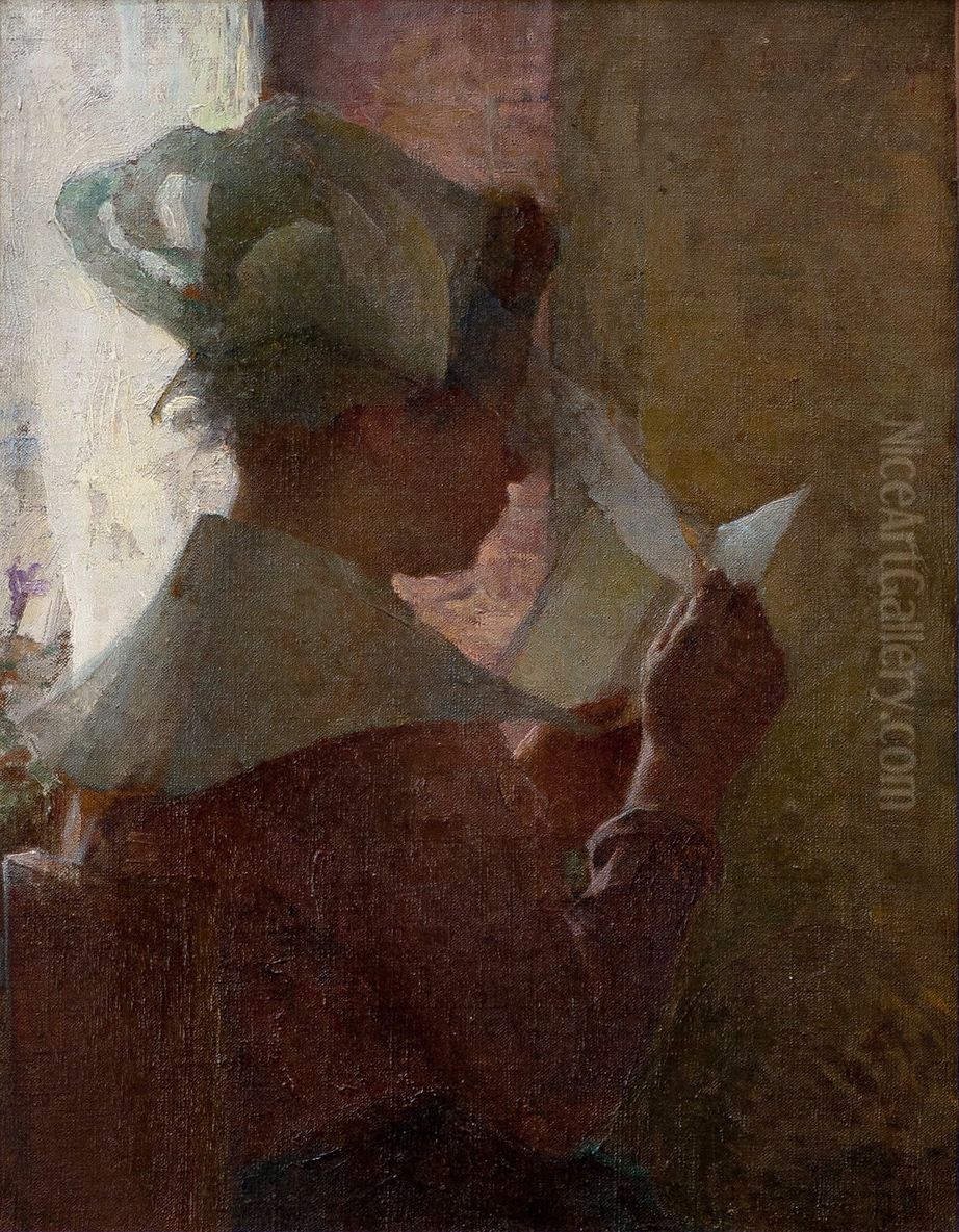 Jeune Bretonne Oil Painting by Henri Royer