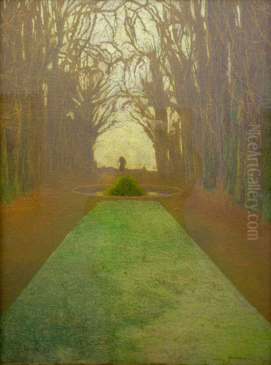 Le parc royal a Bruxelles Oil Painting by Leon Spilliaert