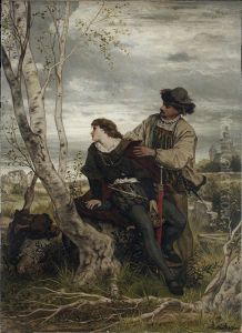 Hamlet und Horatio auf dem Kirchhof