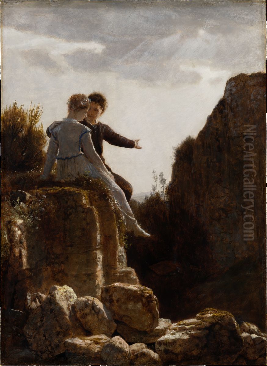 The Honeymoon Oil Painting by Arnold Bocklin