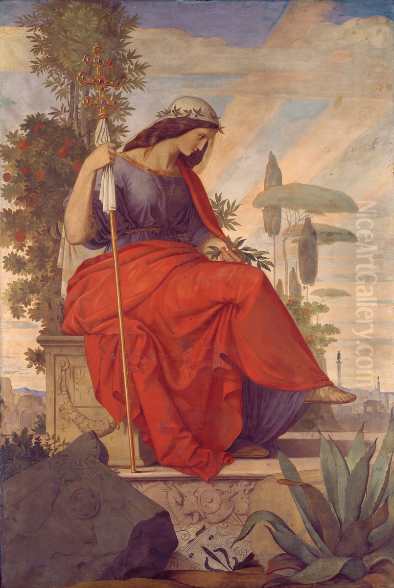 Italia Oil Painting by Philipp Veit