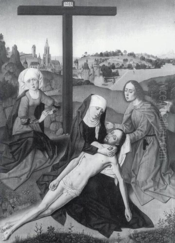 The Lamentation Oil Painting by Dieric Bouts