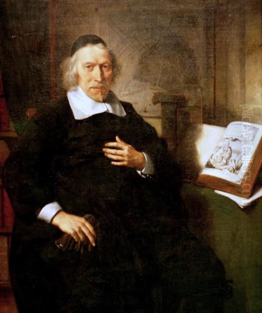 Portrait of Isaac Commelin Oil Painting by Gerbrand Van Den Eeckhout