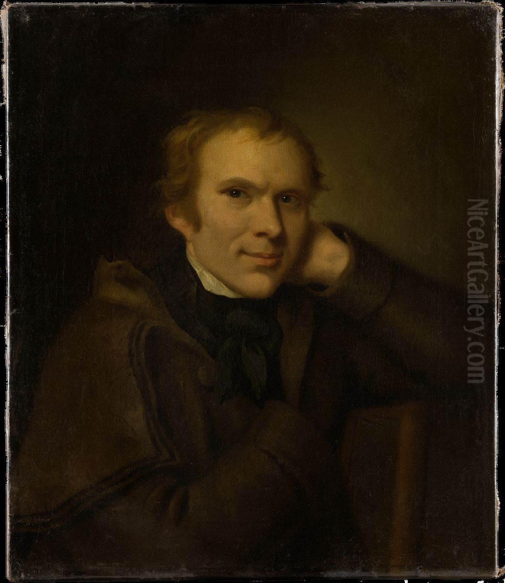 Bildnis des Johann Friedrich Lauck Oil Painting by Johann Friedrich August Tischbein