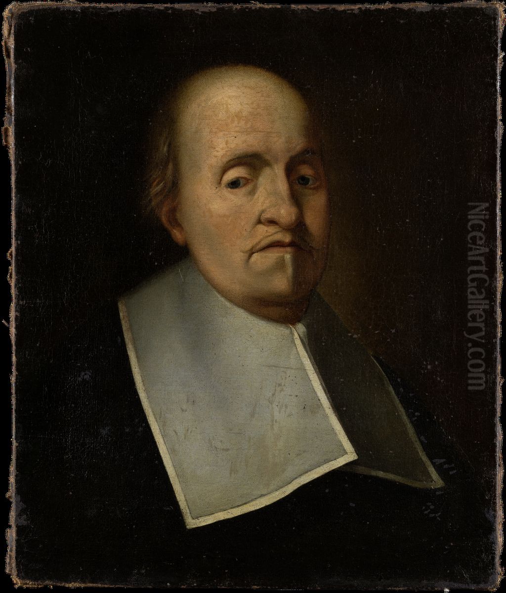Portrait of Johann Philipp Fleischbein von Kleeberg Oil Painting by Johann Heinrich Roos