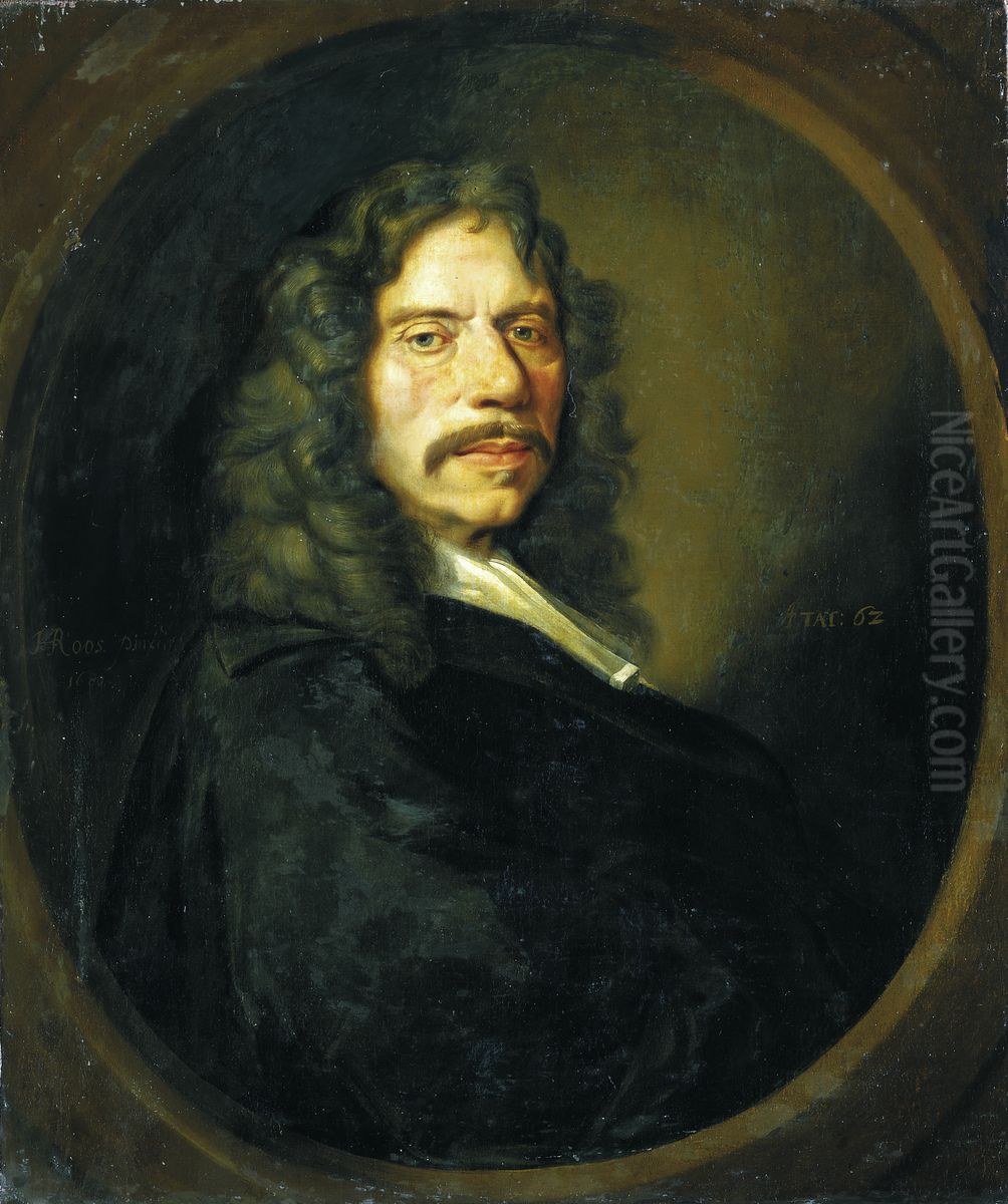 Bildnis des Nicolaus Ruland (1618-1686) (?) Oil Painting by Johann Heinrich Roos