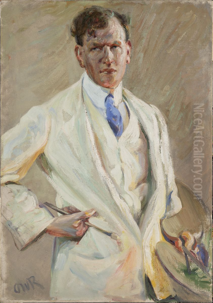 Portrait of the Painter Jakob Nussbaum Oil Painting by Ottilie Roederstein