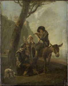 Roman Shepherd Family Resting Beneath a Tree