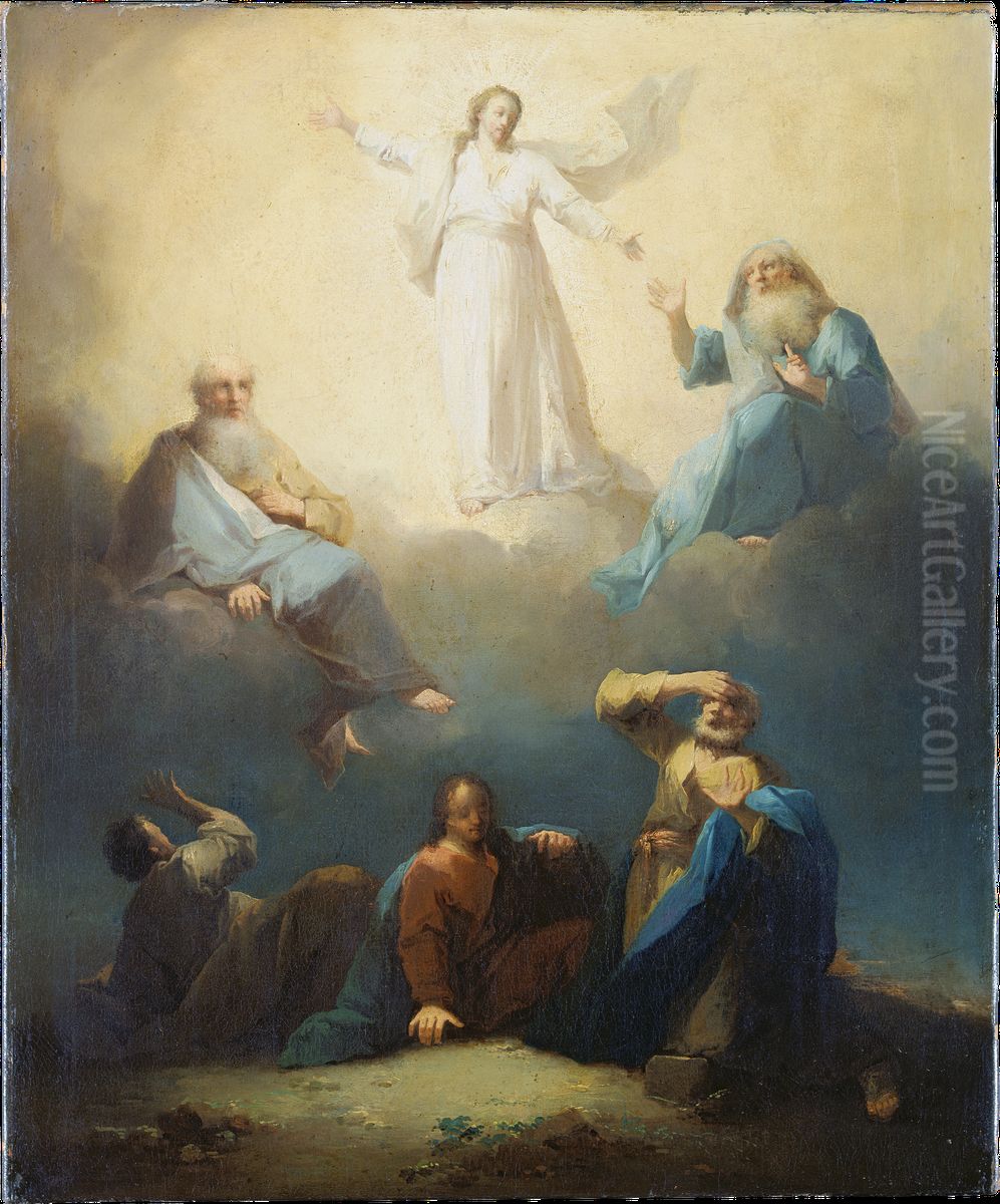 Die Verklarung Christi Oil Painting by Johann Georg Trautmann
