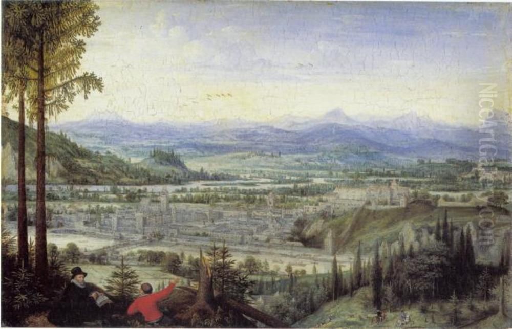 Ansicht von Linz Oil Painting by Lucas van Valckenborch