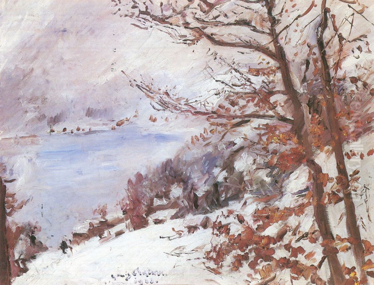 Walchensee im Winter Oil Painting by Lovis (Franz Heinrich Louis) Corinth