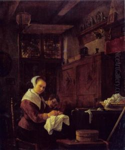 Woman at Her Sewing Table