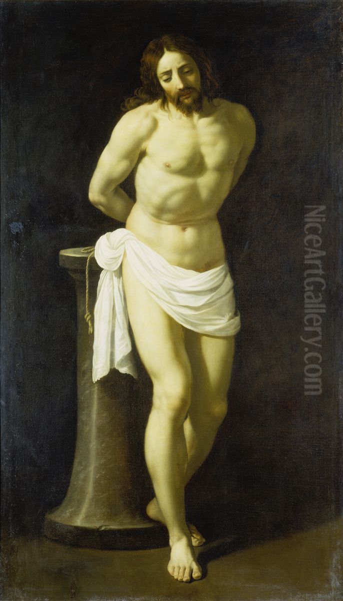 Christ at the Column Oil Painting by Guido Reni