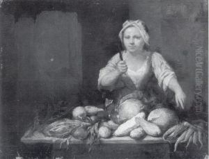 Cook Cleaning Vegetables