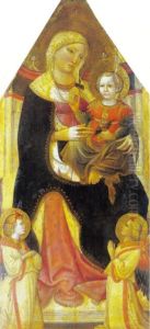 Enthroned Madonna and Child with Angels