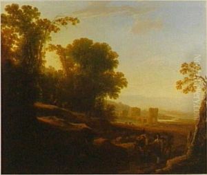 Meridional landscape with the Ponte Lucano over the Aniene and the Plautii tomb
