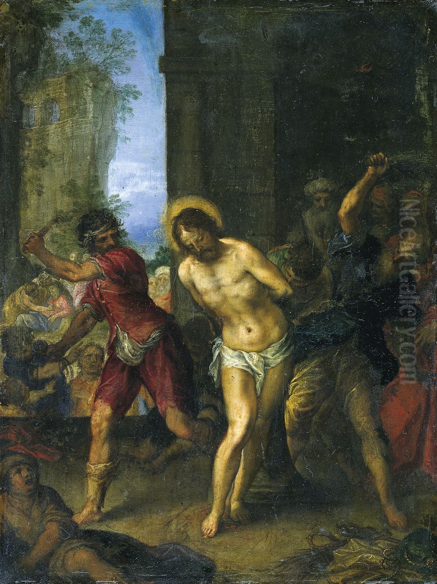 Die Geisselung Christi Oil Painting by Hans Rottenhammer