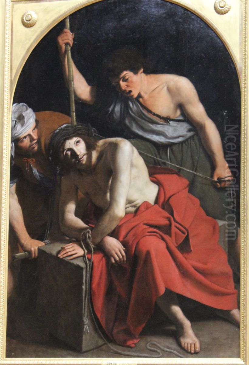 Le Christ couronne d'epines Oil Painting by Leonello Spada