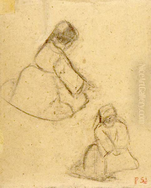 Deux Bretonnes Oil Painting by Paul Serusier