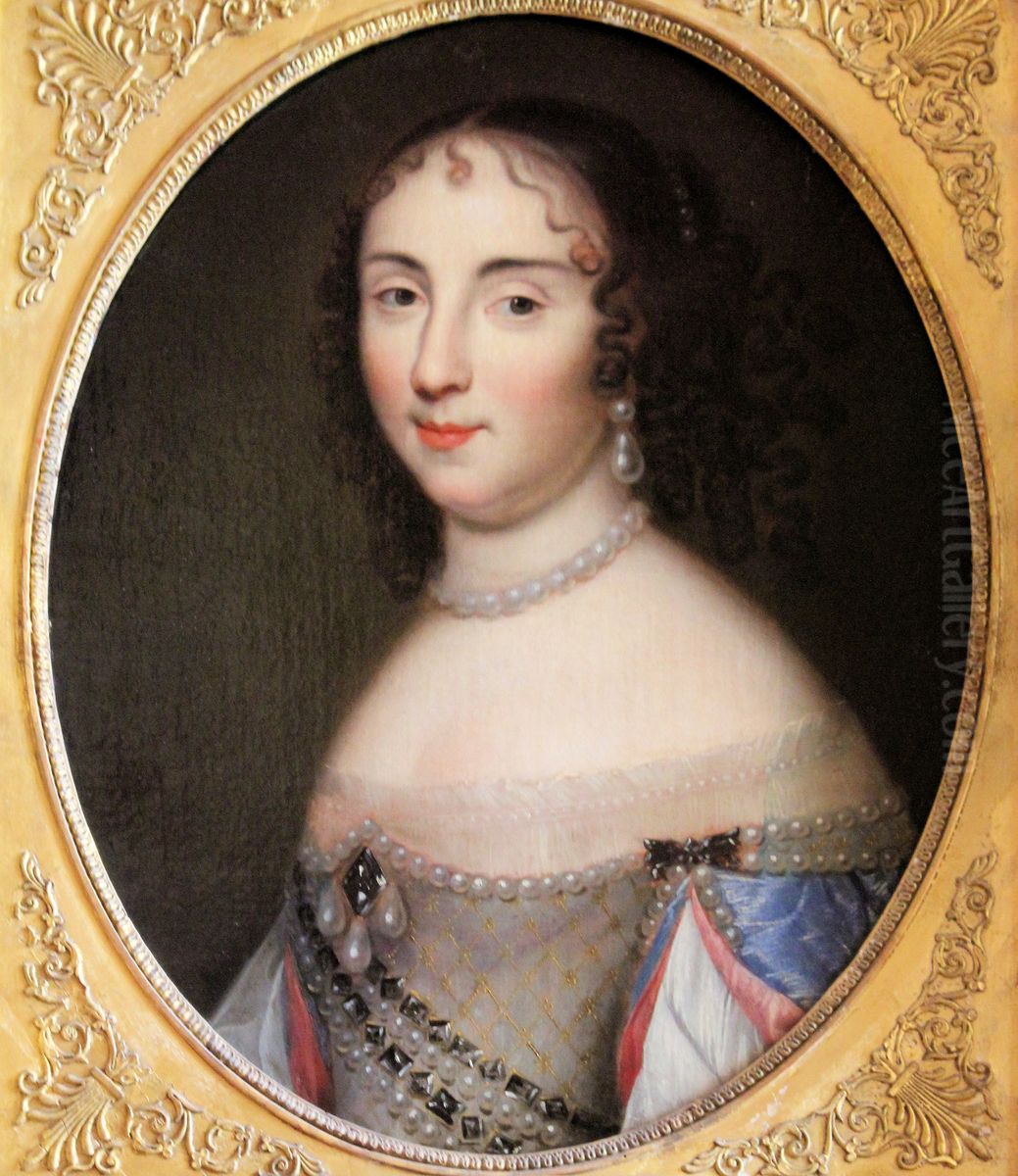 Presumed portrait of Catherine Mignard Oil Painting by Pierre Mignard I