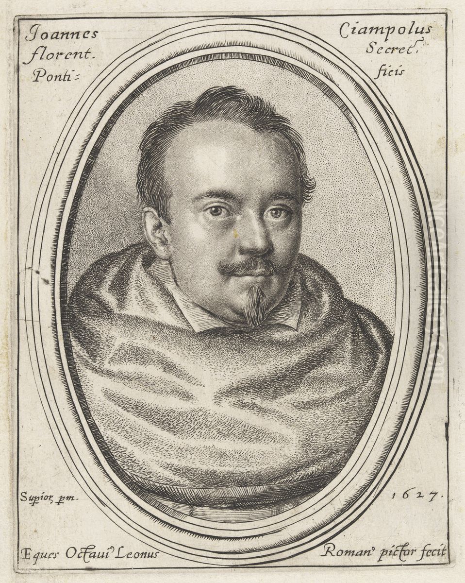 Giovanni Ciampoli, Papal Secretary Oil Painting by Ottavio Leoni