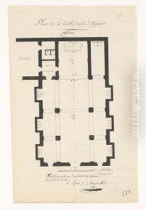 Plan de la cathedrale d'Ajaccio