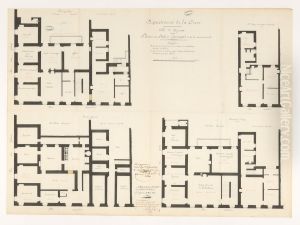 Plan du palais episcopal d'Ajaccio et de la maison Muselli