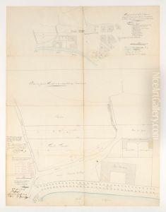 Plan d'Ajaccio indiquant le terrain pour la construction du palais episcopal et l'emplacement du petit seminaire et du depot des enfants trouves