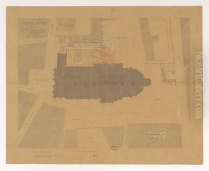 Plan de la cathedrale de Bayeux et de ses abords