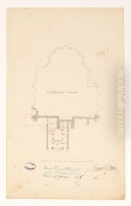 Plan de la cathedrale et de l'ancienne eglise de la Basse-OEuvre de Beauvais