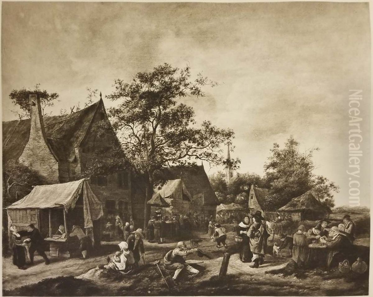 A Village Festival Oil Painting by Jan Steen