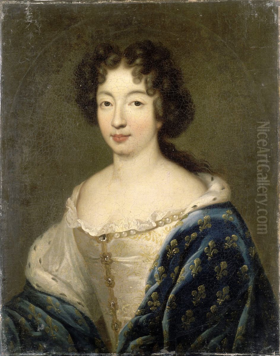 Marie-Anne Christine Victoire de Baviere (1660-1690), dauphine de France Oil Painting by Francois de Troy