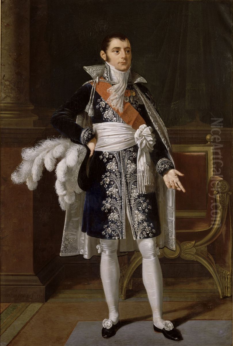 Portrait of Anne-Jean-Marie-Rene Savary, Duke of Rovigo (1774-1833) Oil Painting by Robert Lefevre
