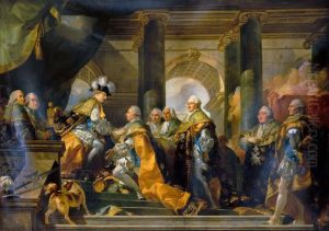 Louis XVI recoit a Reims les hommages des chevaliers du Saint-Esprit, 13 juin 1775