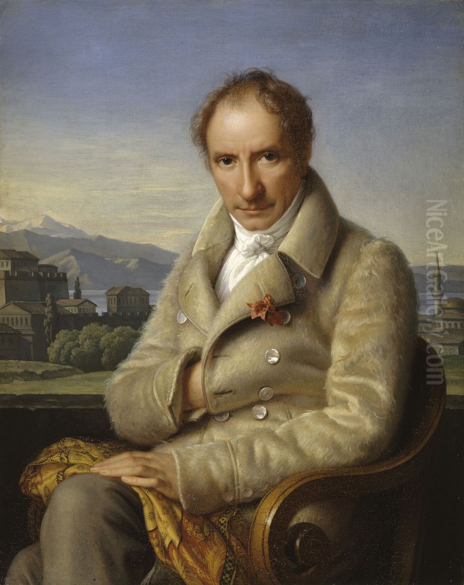 Francois Pouqueville Oil Painting by Henriette Lorimier
