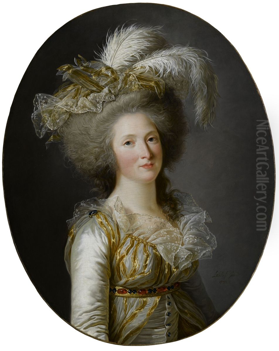 Elisabeth-Philippe-Marie-Helene de France, dite Madame Elisabeth Oil Painting by Adelaide Labille-Guiard