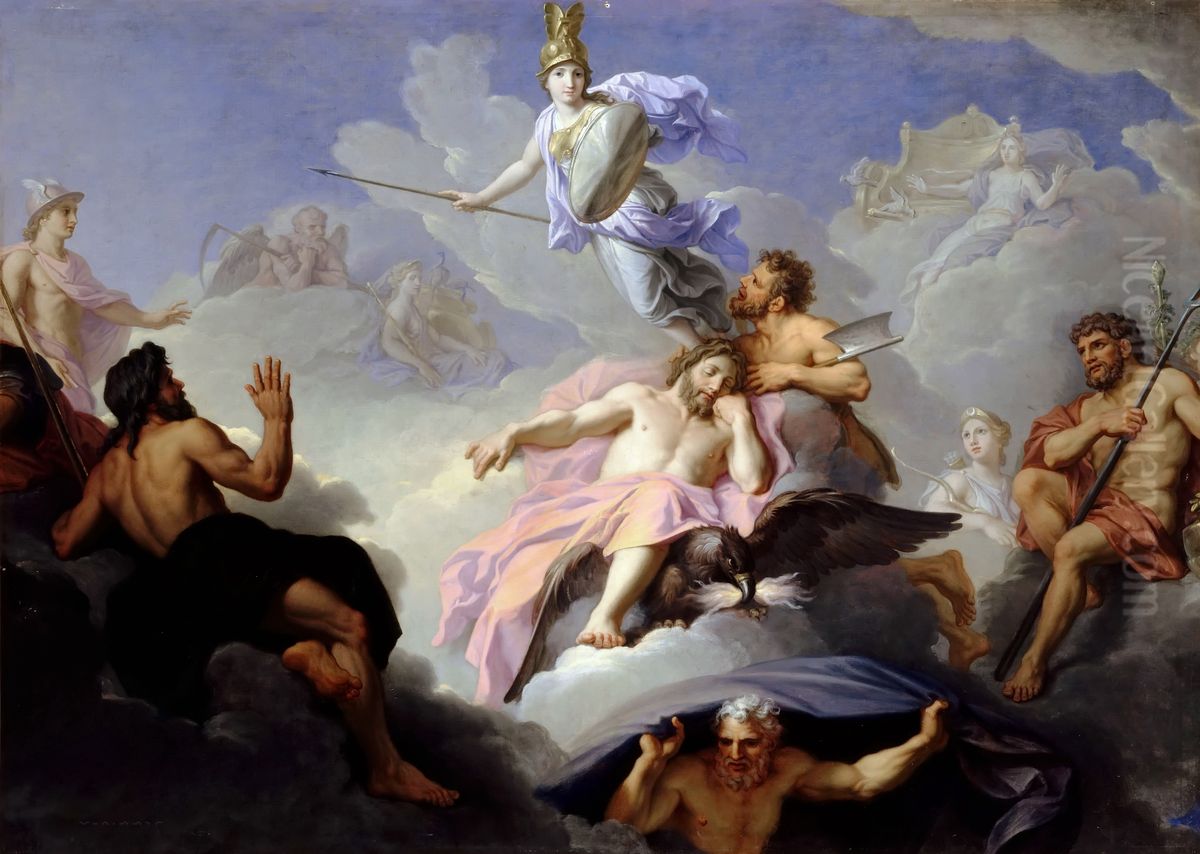 The Birth of Minerva Oil Painting by Rene-Antoine Houasse