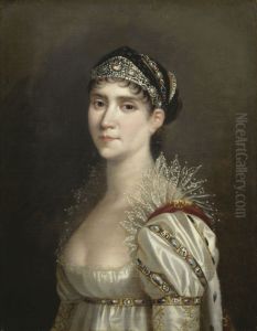 L'Imperatrice Josephine en robe de cour a cherusques