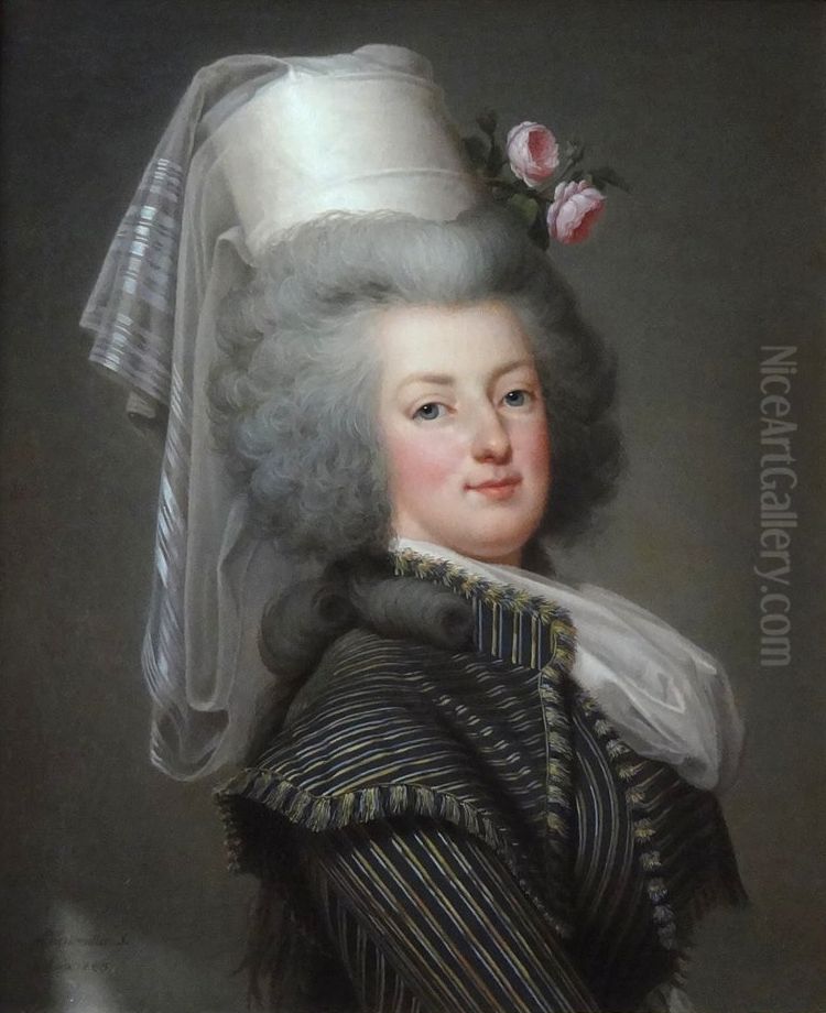 Marie Antoinette of Austria, Queen of France (1755-1793) Oil Painting by Adolf Ulrik Wertmuller