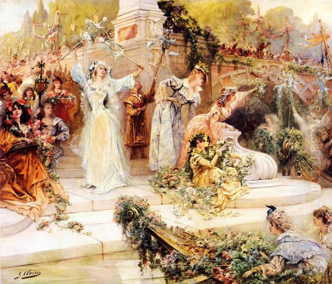 the Party Oil Painting by Georges Clairin